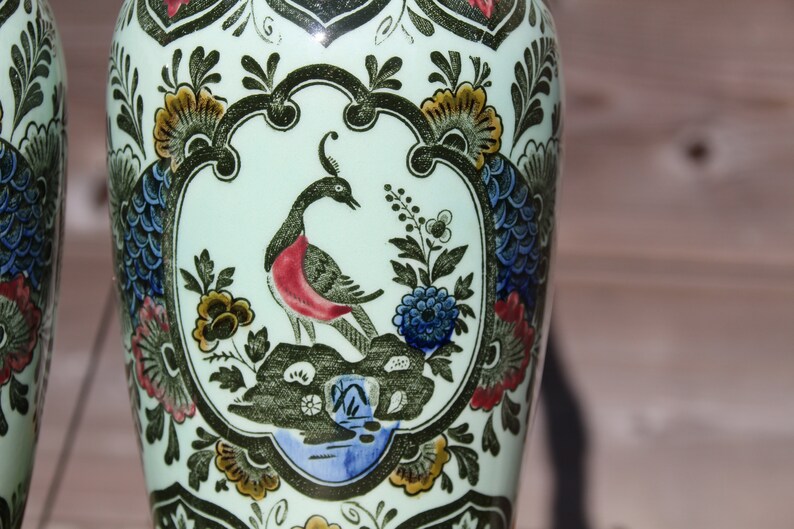 Two identical Paon vases by Villeroy & Boch Etsy