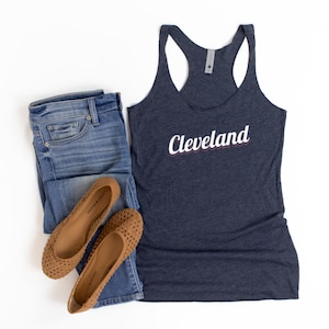Vintage Cleveland Tank - Red, white & blue