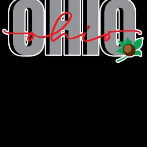 Ohio Buckeye Script Aufkleber
