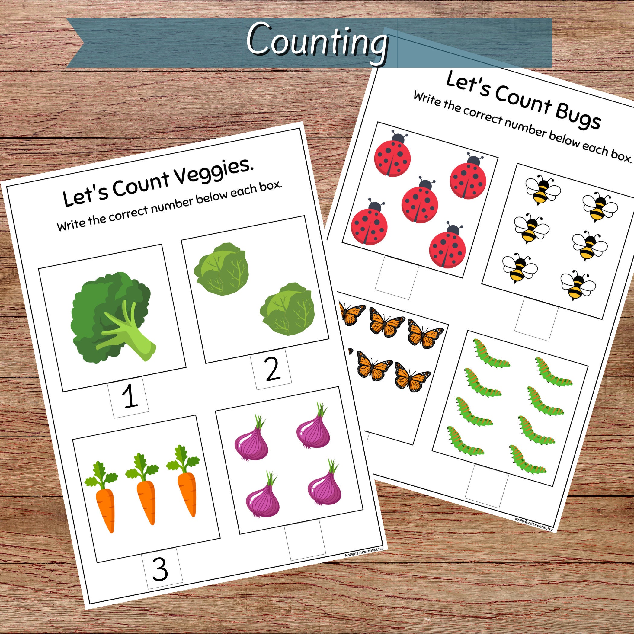 Preschool Math Printable to Teach Kids Numbers 1-20 for Kindergarten ...