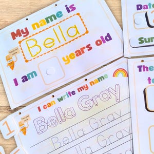 Custom name tracing page for [Child's Name] to practice handwriting skills with dotted letter guides.