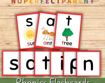 Printable Phonics Flashcards | Alphabet Sound Cards for Preschool & Kindergarten | Letter Recognition and Early Reading Practice