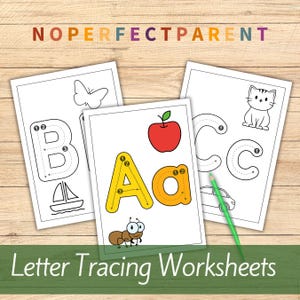 Hojas de trabajo para niños en edad preescolar Actividad de seguimiento de letras para Montessori Actividades de escritura para niños pequeños Actividad del alfabeto imprimible para la escuela en casa