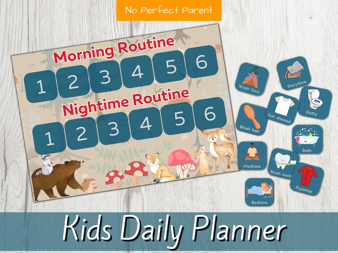 Printable Daily Planner for Kids Routine Planner for Children - Etsy