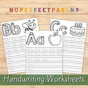 Hojas de trabajo imprimibles de trazado de letras para niños y bebés. Hojas de trabajo de escritura a mano para el hogar, la escuela y la actividad de motricidad fina para niños.