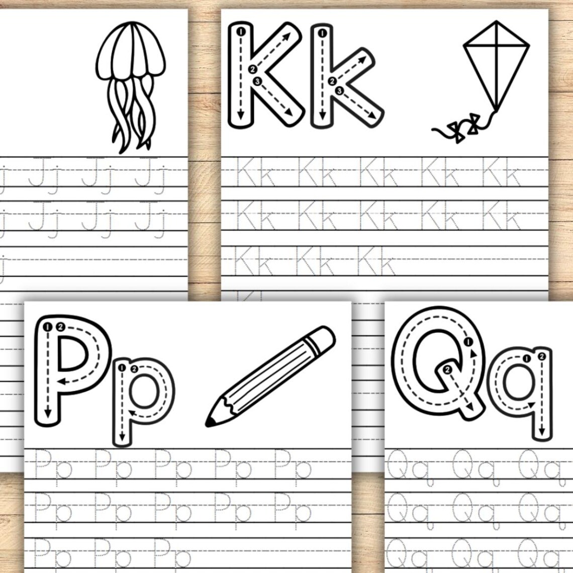 Printable Letter Tracing Worksheets for Kids and Toddler Handwriting ...