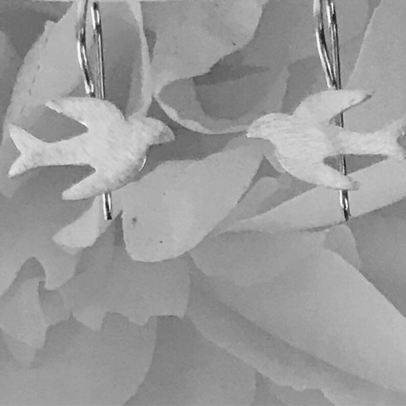 Love Birds Earrings SOLID STERLING SILVER