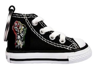 Fist of Knowledge Mini Converse Keychain | Black Power Symbol | Inspirational Sneaker Accessory | Unique Gift for Him & Her