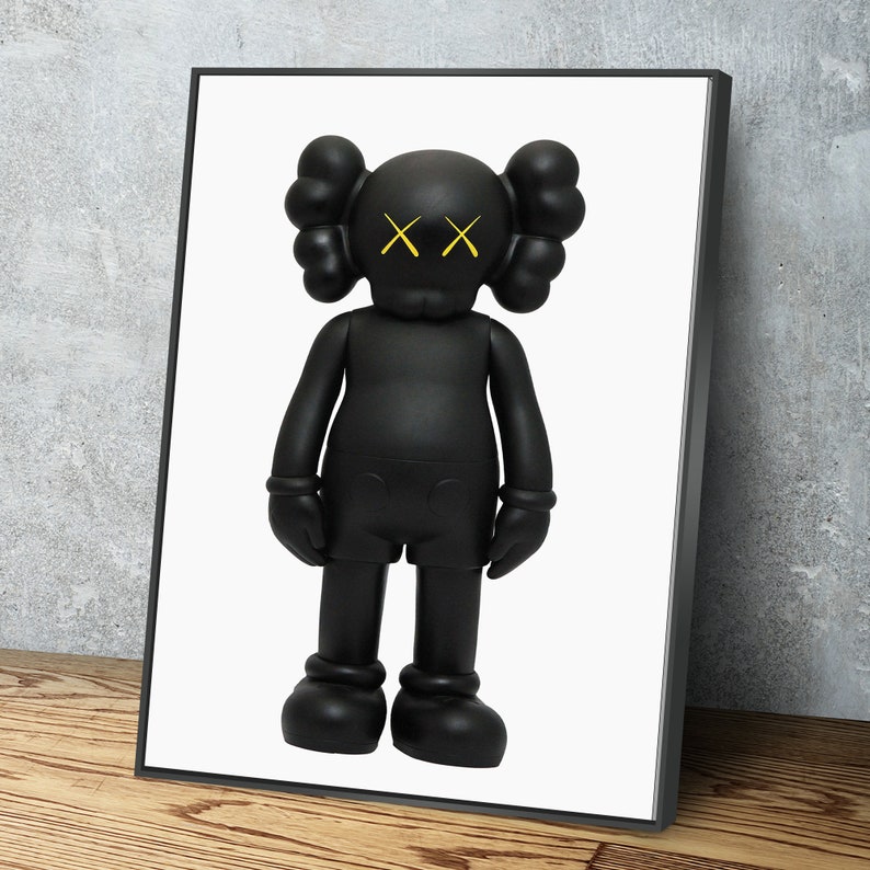KAWS Doll Canvas Hypebeast Poster Canvas Wall Art Print Ready Etsy