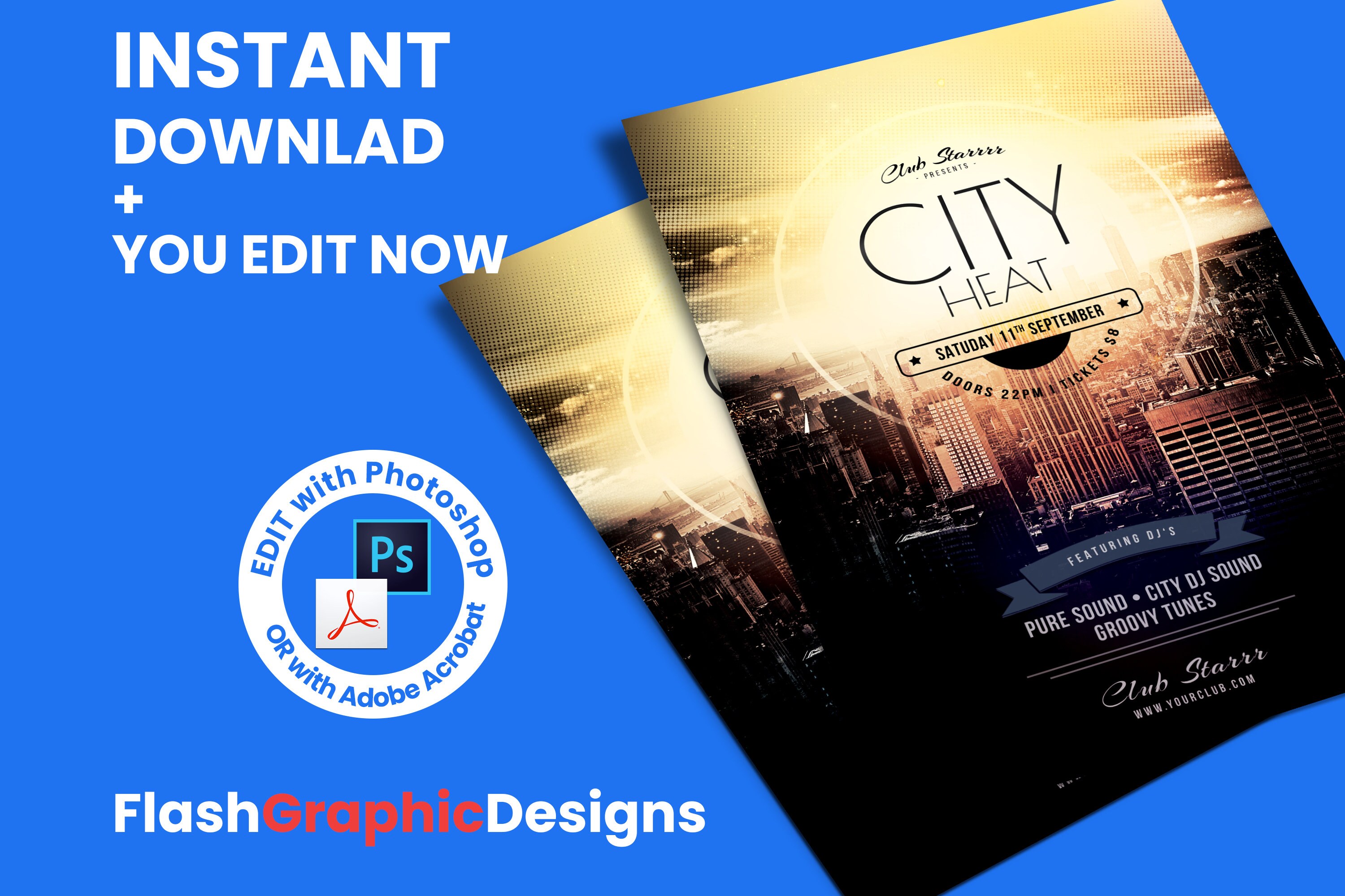 BEWERKBARE Party Club Flyer