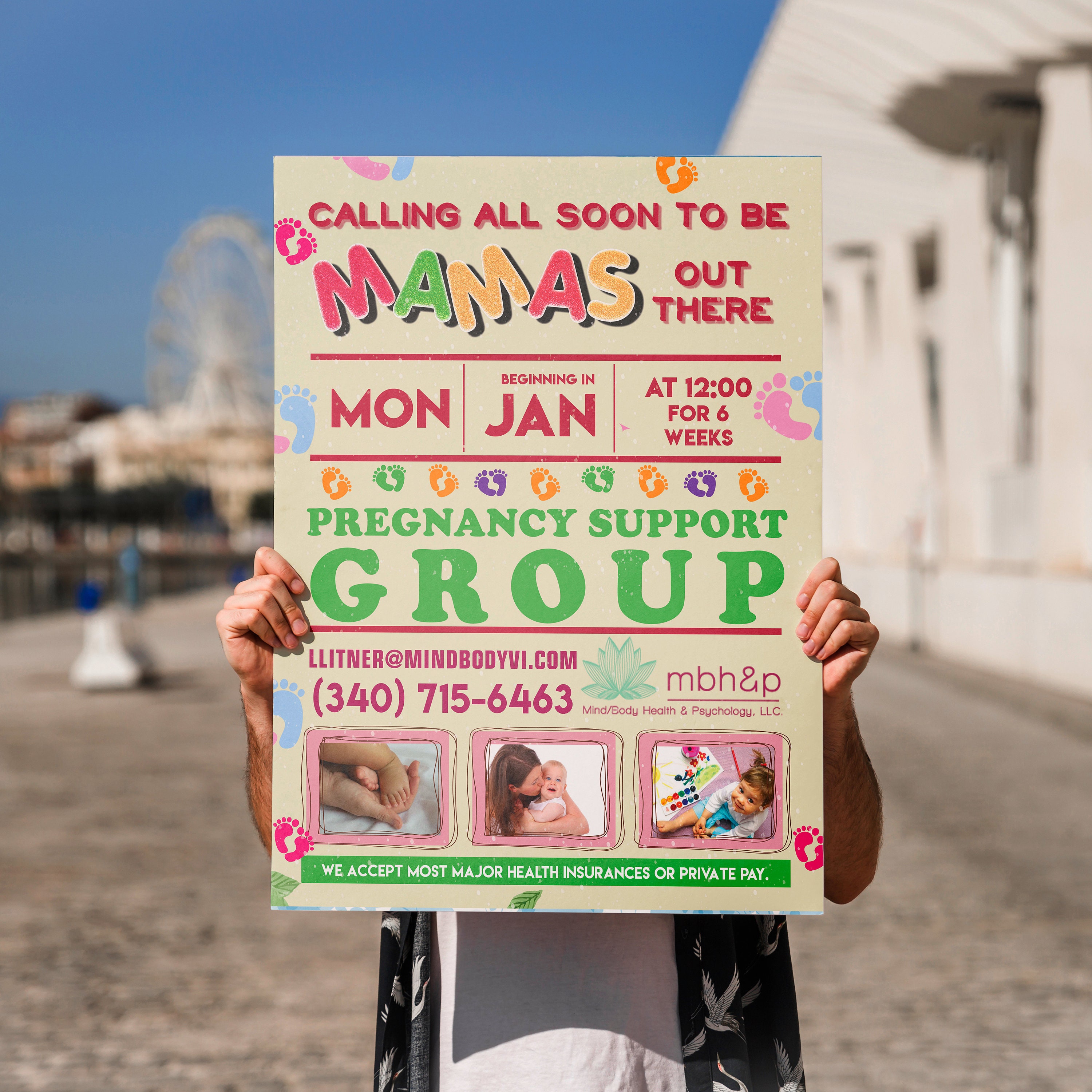 EDITABLE / CUSTOM Pregnancy Group New Mom Flyer Mom Support Etsy España