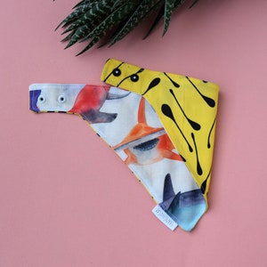 Shark Cat Bandana - Hammerhead Shark Pet Scarf - Summer Ocean Kitten Bib - Underwater Cat Neckerchief - Sea Life Small Dog Bandana image 4