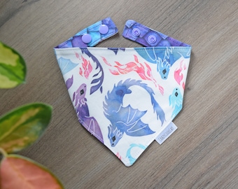 Dragon Cat or Dog Bandana - Dragon Scales Pet Neckerchief - Dragon Reversible Bandana - Dungeons and Dragons Pet Scarf - Board Game Bandana