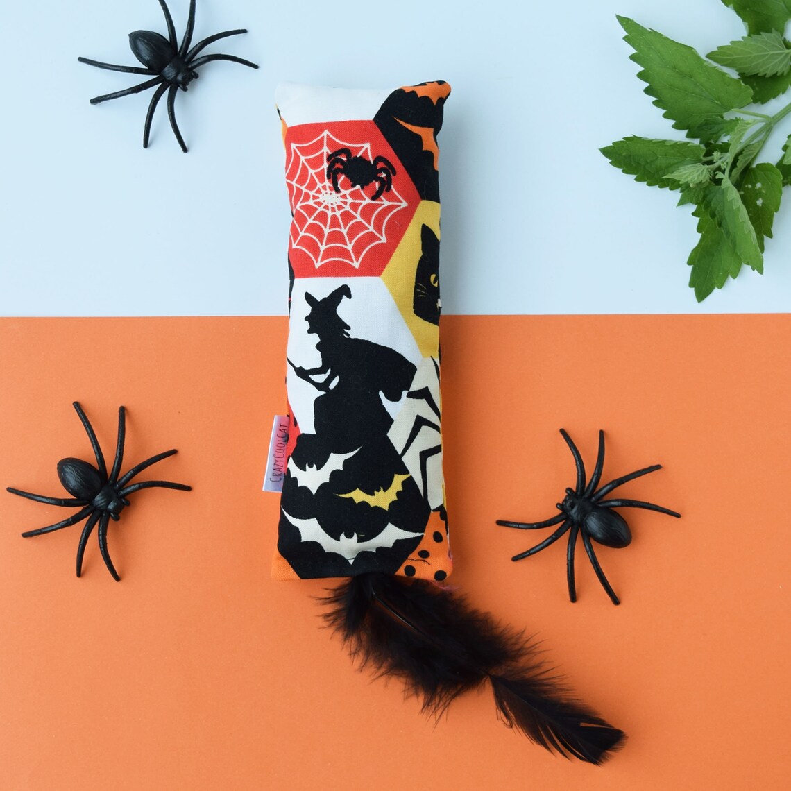Halloween Cat Toy Organic Catnip Kicker Spider Cat Kicker Etsy