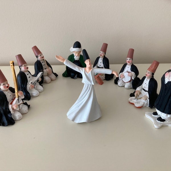 Whirling Dervish with Sufi musicians ( 9 pieces )