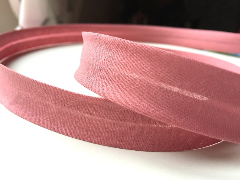 851 Fillawant by DMC collar cotton bias Plain old pink 20 mm