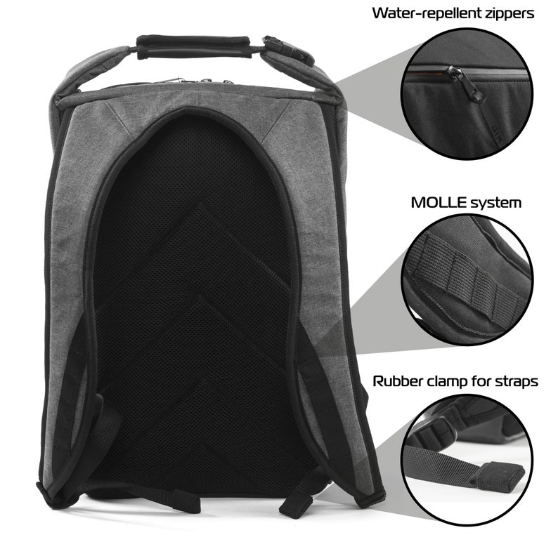 Laptop backpack men backpack Waterproof Backpack Canvas Etsy