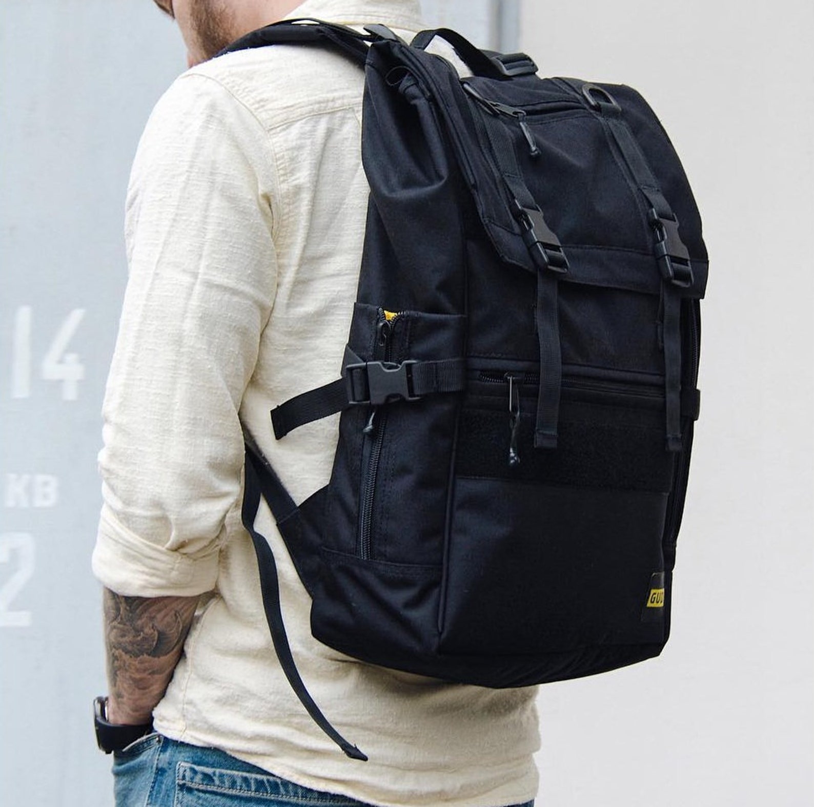 Canvas backpack mens backpack college backpack Laptop Etsy