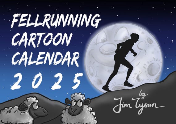 Fellrunning Cartoon Calendar 2025
