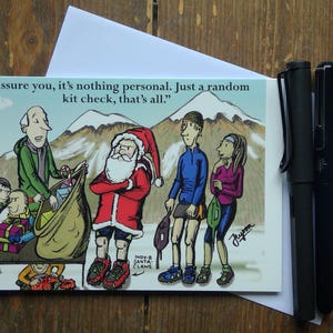 Fellrunning Cartoon-kerstkaart