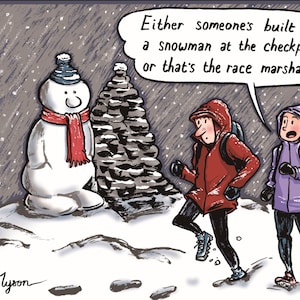 That's Snow Marshal Cartoon kerstkaart