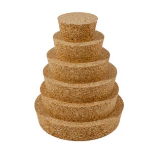 Cork Lid - Perfect Fit for Terrariums and Glass Jars - Various Sizes