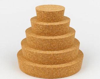 Cork Lid - Perfect Fit for Terrariums and Glass Jars - Various Sizes