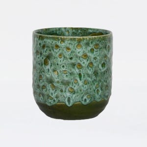 Emerald Green Reactive Glaze Planter