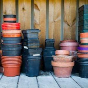 Used Nursery Pots, Saucers & Hangers – Second-Hand Plastic Pots