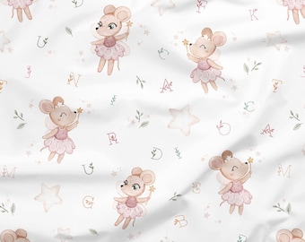 Fairy cut fabrics mouse (cotton by the meter)