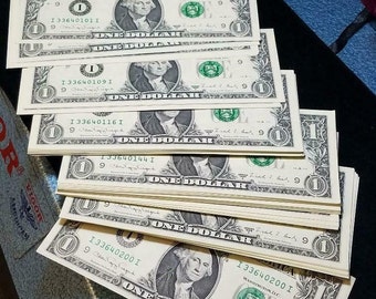 One Dollar Bill Etsy