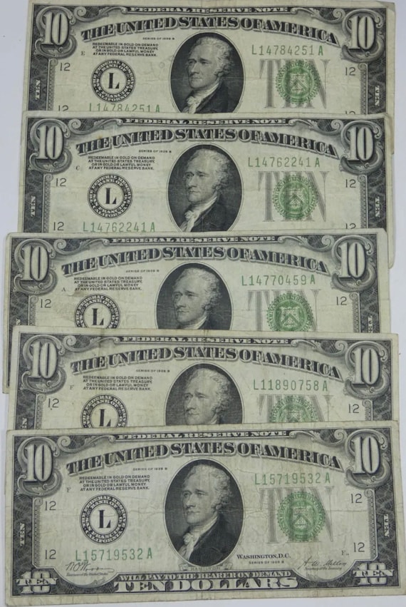 Treasury Seal On 10 Dollar Bill