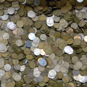 1000 Lincoln Wheat Pennies Cents Collectible Vintage US Coins 1909-1958 FREE SHIPPING 7 lbs pounds