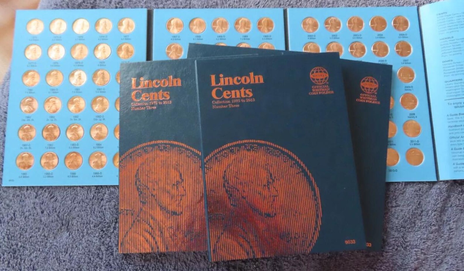 Bu Incon Complete 1975-2013 BU Lincoln Cent Collection in Whitman Folder Free ...
