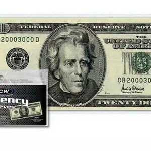 Packs of 100 Plastic Currency Sleeves for Regular Sized US Bills  -Fits up to 6 1/4 x 2 5/8 Notes FREE SHIPPING
