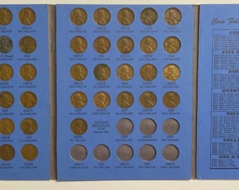 Complete 1941-1958 P D S Lincoln Wheat Cent Set (51 COINS) in