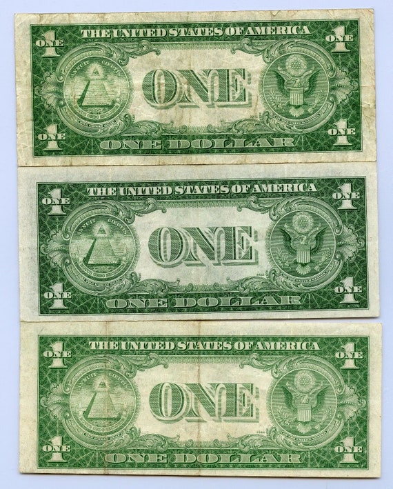 1935A 1-dollar Silver Certificate North Africa Gold / Yellow Seal