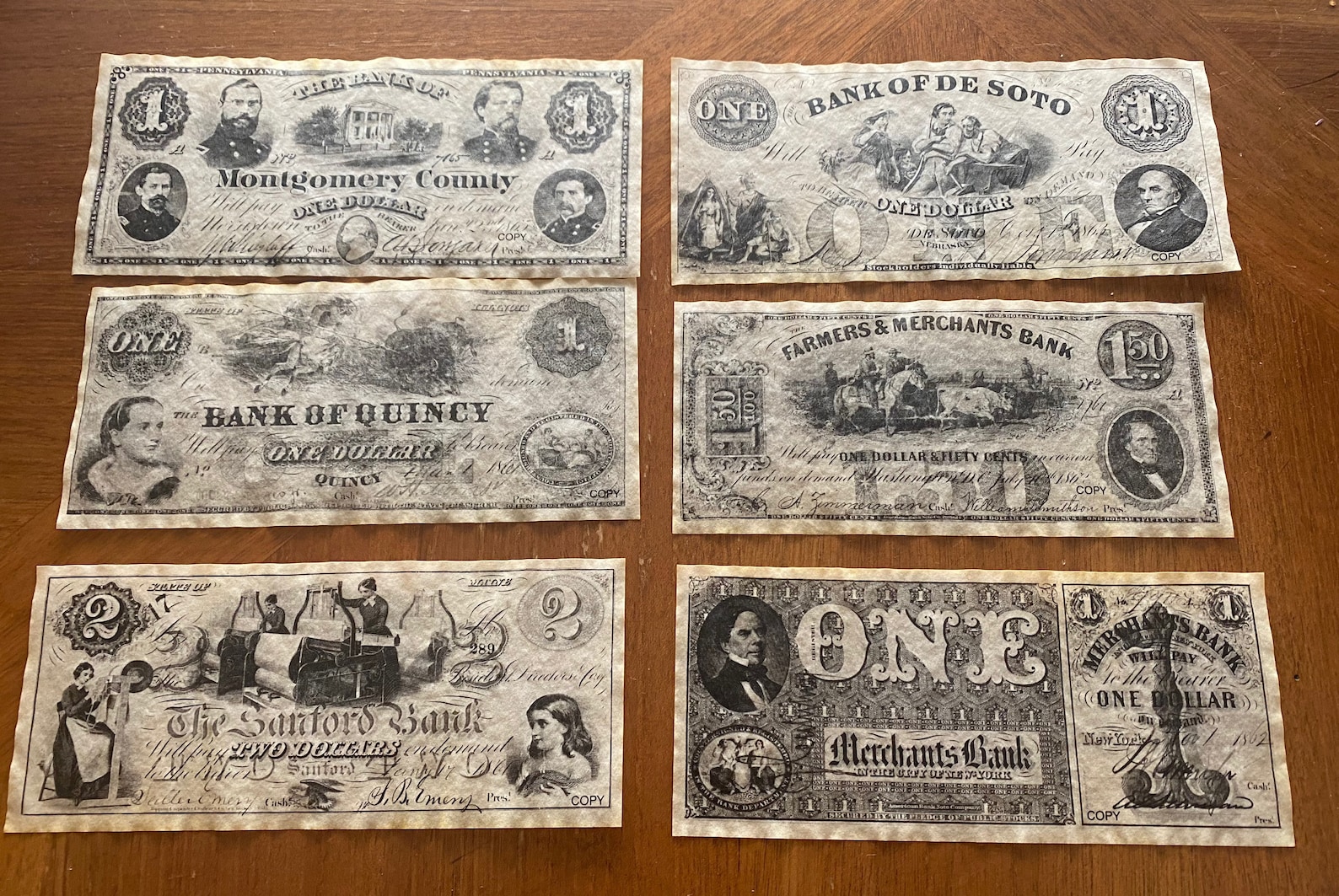 Collection of Replica Civil War Era Educational Paper Money - Etsy