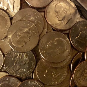 50 Eisenhower (IKE) &quot;Silver&quot; Dollars Very Nice Condition 1971-1978 Vintage Coins Dollar FREE SHIPPING