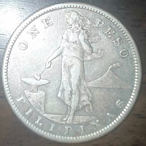 1903 - 1912 1 Peso Philippines US Silver Coin One USA Free Shipping random year one