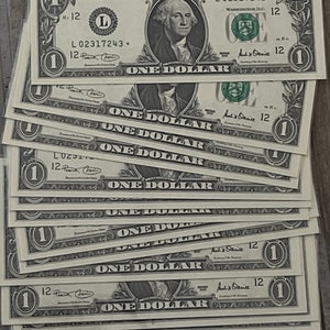 2001 One Dollar Bill STAR Note Uncirculated Consecutive FREE SHIPPING unc cu frn sequential