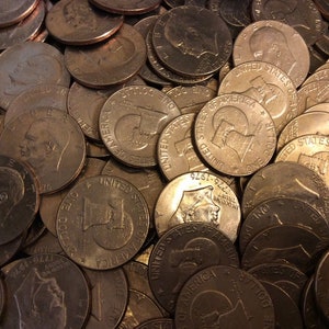 50 1976 Bicentennial Eisenhower Dollar Coins (Silver Ike Dollars) FREE SHIPPING