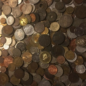 1 Pound of Different World Coins From Foreign Countries FREE SHIPPING lb