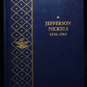 1938-1964 PDS Complete Jefferson Nickel Set of 71 Coins w/ Silver Circulated in Whitman Folder Album FREE SHIPPING