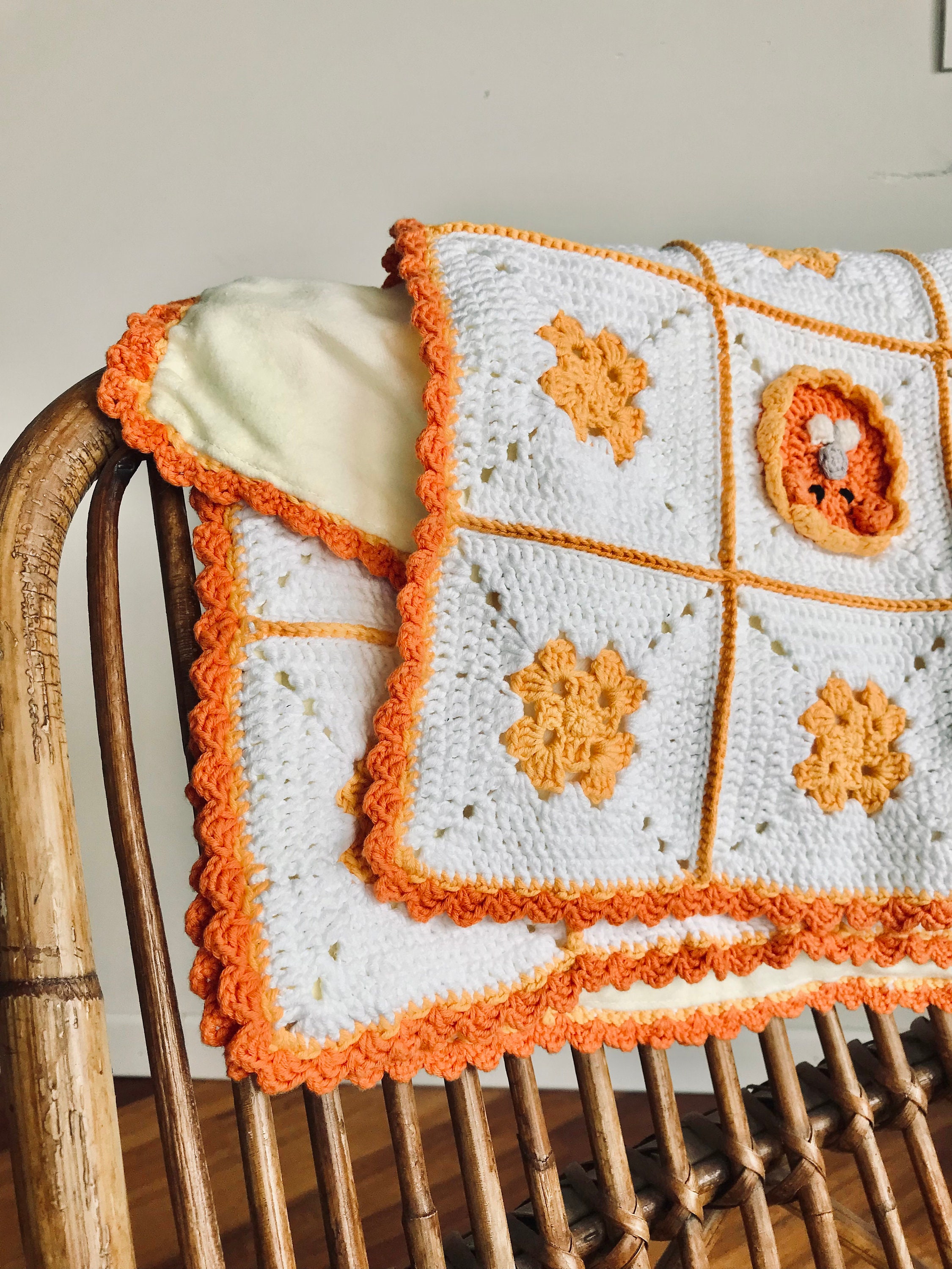 Hand Crochet Baby Blanket Lion King. Neutral Newborn Blanket Etsy
