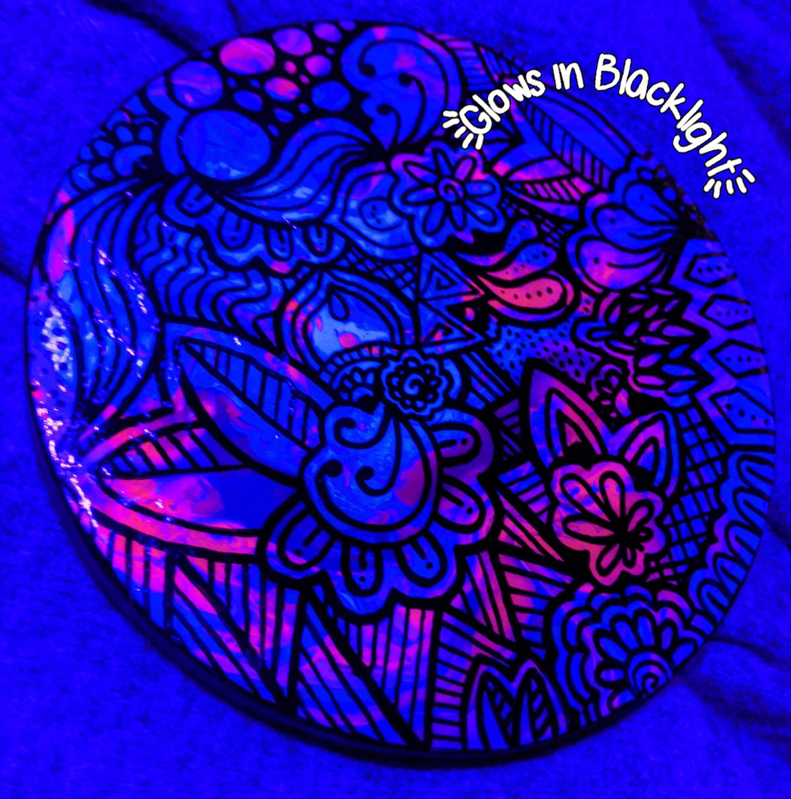 Neon Canvas Doodle Painting Etsy UK