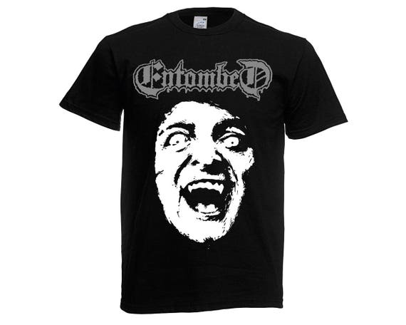 ENTOMBED UPRISING Black T-shirt Men Shirt Rock Band Tee Music