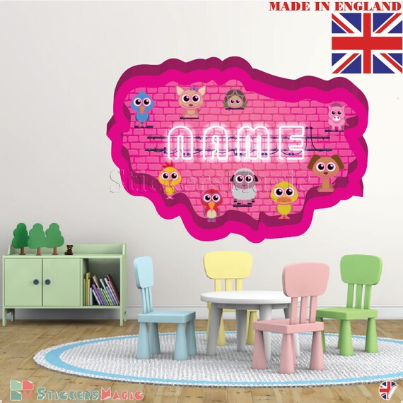 Neon 06 Name Wall Stickers For Nurserypersonalised Name Wall Etsy Neon 06 Name Wall Stickers For Nurserypersonalised Name Wall Etsy