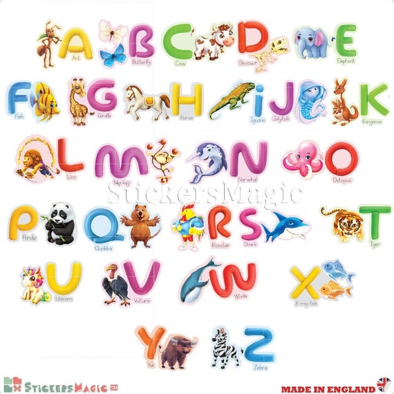 Alphabet Wall Decals for Classroom - 5 inch Nursery Alphabet Letters for  Wall | ABC Wall Decals for Kids Rooms | ABC Wall Chart for Toddlers  Learning