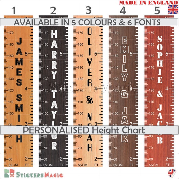 Etsy Ruler Height Chart